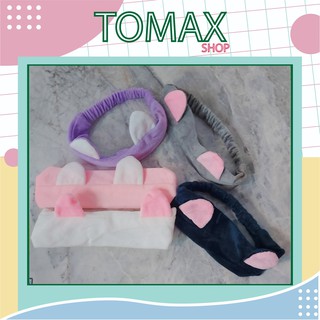 [Được Chọn Màu] Băng Đô Trang Điểm Tai Mèo Phong Cách Hàn Quốc [Tomax Shop]