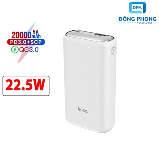 [Mã 154ELSALE2 giảm 7% đơn 300K] Pin Dự Phòng Hoco 20000mAh Q1A Chính Hãng Sạc Nhanh PD 22.5W, Quick Charge 3.0