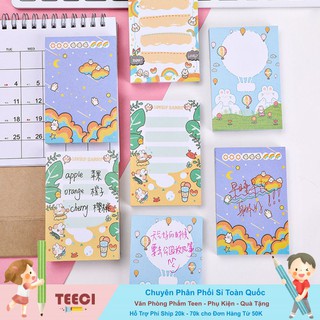 <Ảnh Thật Shop Chụp> Sticky Giấy Note To Do List Ghi Chú 100 Trang Cầu Vồng Đáng Yêu Teeci587