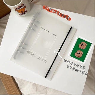 Binder A5, bìa sổ còng  kim tuyến có khoá kéo decor sổ tay, đựng card
