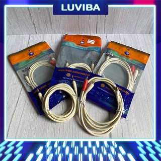 [Mã ELHACE giảm 4% đơn 300K] Dây loa cáp âm thanh cao cấp 2 đầu 3 5 vi tính aux 3 5mm 2 đầu đực LUVIBA DL12