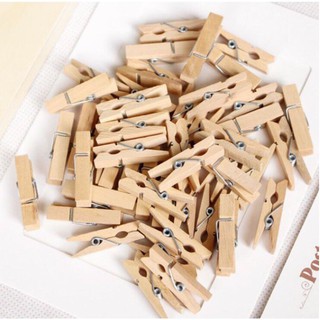 Set 50 Kẹp gỗ kẹp ảnh treo trang trí,Kẹp Gỗ Treo Ảnh,Kẹp ảnh gỗ