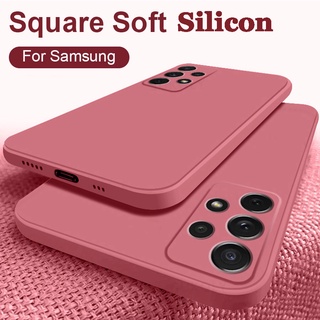 Nhám Ốp lưng Cạnh Vuông Silicone Cho Samsung Galaxy Note 10 20 Plus S23 Ultra S22 S21 S20 Fe Bảo Vệ Camera Sau màu sắc vỏ điện thoại