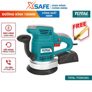 Máy chà nhám đĩa tròn Total TF2041501 Dụng cụ chà nhám cầm tay Công suất 450W Tốc độ không tải 4000-13000rpm -Chính hãng