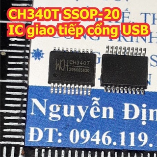 1 con IC CH340T CH340 SSOP-20 IC giao tiếp cổng USB KDE1389