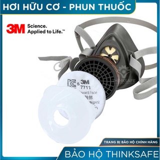 Mặt nạ phòng độc 3M Thinksafe, chống hoá chất, chống độc, phun sơn, phun xịt thuốc sâu, hữu cơ/ACID - 3M 3200/3301k