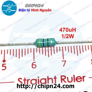 [10 CÁI] Cuộn cảm vạch 1/2W 470uH DIP 0410