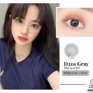 Lens Mắt , Kính Áp Tròng D201 GRAY Có Độ Cận và Không Độ , DIA 14.0 , Cho Mắt Nhạy Cảm Giá Sale
