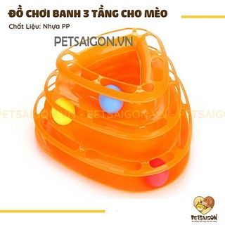 ĐỒ CHƠI BANH 3 TẦNG CHO CHÓ MÈO
