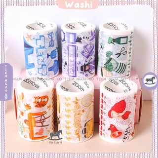 Cuộn Washi Tape Colorful Daily Girl Trang Trí Scrapbook, Nhật Kí, Lịch Trình, Dùng Làm Giấy Gói Quà - Tiệm Ngựa Gỗ