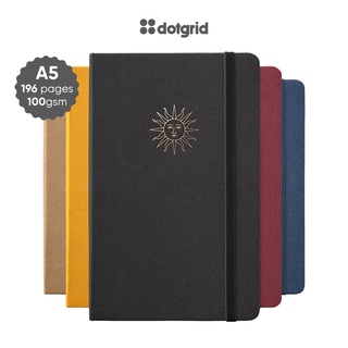 Sổ tay bujo hoạ tiết ép nhũ chìm Asthetic Sunset 196 trang giấy 100GSM