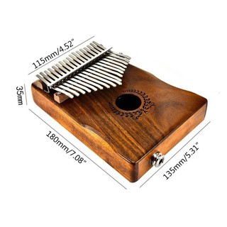 Đàn kalimba 17 phím gỗ nguyên khối Mahagony GECKO000035