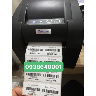Giấy in mã vạch 35x22mm 2 tem/ hàng. giấy nhiệt. 2600 tem/ cuộn