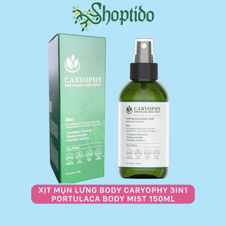 Xịt mụn lưng, toàn thân Caryophy Portulaca Body Mist 150ml NPP Shoptido