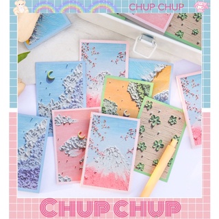 Hình Dán Phong Cảnh Quyển 80 Tờ 6*9cm Dễ Thương