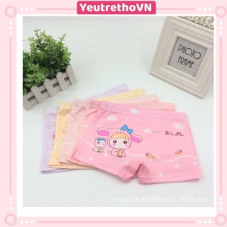 Quần chip bé gái, quần lót đùi bé gái hàng cao cấp chất cotton mềm mịn thoáng mát họa tiết dễ thương