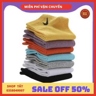 Tất Nike Thể Thao Nhiều Màu Cổ Ngắn