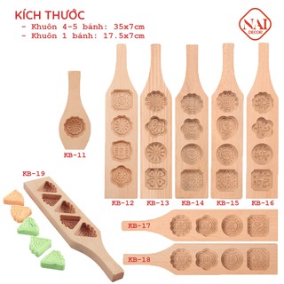 Khuôn gỗ làm bánh trung thu nhiều mẫu