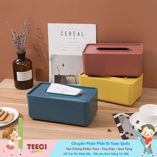 <Video Review> Hộp Vuông Đựng Giấy Khăn Ăn Chống Thấm Nước Một Màu Để Bàn Họa Tiết Trang Trí Vintage  A492