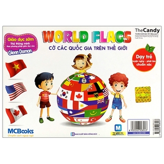 Sách Flashcard Dạy Trẻ Theo Phương Pháp Glenn Doman - Cờ Các Quốc Gia Trên Thế Giới