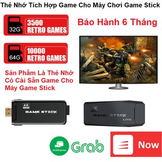 Thẻ Nhớ Máy Chơi Game Stick PS 3000 - 32G Tích Hợp 3500 Game Và Thẻ 64G Tích Hợp 10000 Game - Bảo Hành 6 Tháng