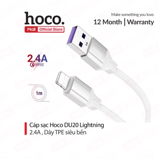 Cáp sạc nhanh Hoco DU20 dây TPE siêu bền chống gẫy gập dài 1M cho Smartphone