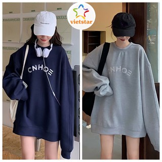 Áo sweater nam nữ CNHOE áo nỉ hoodie form rộng Hàn Quốc_VIETSTAR