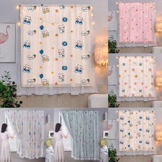 Rèm cửa 2 lớp decor, rèm cửa dán trang trí cửa sổ - phòng khách dễ dàng lắp đặt không khoan đục DIY
