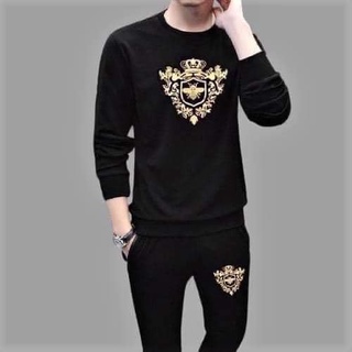 Bộ thể thao bộ quần áo nam thu đông Ong nhũ hàng xuất dư VNXK[BTD04]