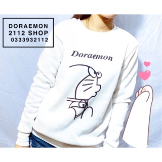 Áo sweater nam nữ Doraemon vải siêu mịn