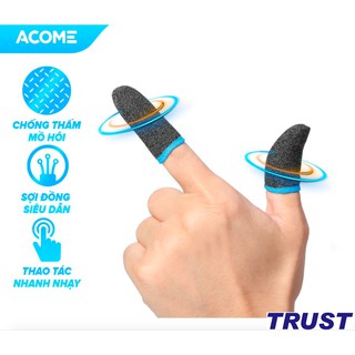 Găng tay chơi game Sợi đồng chống mồ hôi co dãn siêu bền dành cho game PUBG FF Tốc Chiến Liên Quân mobile - ACOME AFS01