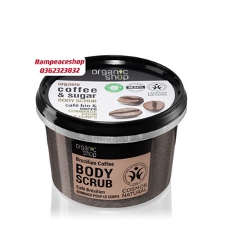 Tẩy Tế Bào Chết Toàn Thân Organic Shop Organic Coffee &amp; Sugar Body Scrub (250ml) - Mẫu mới