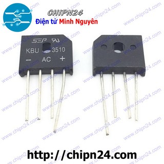 [1 CON] Cầu Diode KBU3510 35A 1000V (35A dẹt nhỏ)
