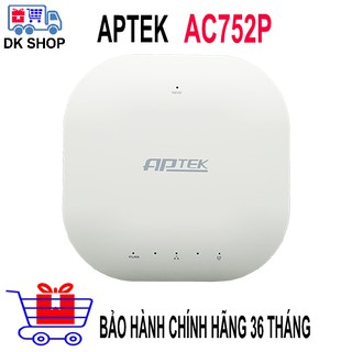 Bộ Phát Wi-fi Không Dây Ốp Trần APTEK AC752P Băng Tần Kép  - Cấp Nguồn Qua Cáp POE - Chính Hãng - Bảo Hành 36 Tháng.