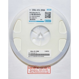 100 Con Điện Trở Dán 390K Kiểu 1206 SMD