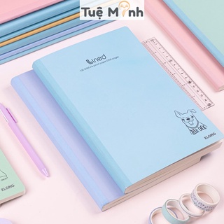 Vở kẻ ngang Klong 200 trang MS 842 bìa màu Pastel trẻ trung, vở Klongmay dán gáy