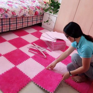 Sỉ Thảm Xốp Lông Ghép 30x30x1cm HOT 2021