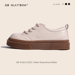 [Mã WABRMH99 giảm 12% đơn 99K]Giày Oxford Nữ Cổ Thấp Da Bóng Đế Cao 3 cm giayBOM B1630
