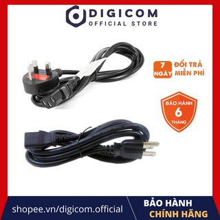 Dây nguồn máy tính - Dây nguồn 3 chân C13 chuẩn UK, US dài 1.8m có cầu chì và chân tiếp mát
