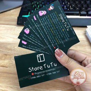 In Card visit, Namecard, Thẻ Tích Điểm, Tag, Voucher - In theo Yêu cầu