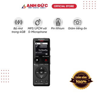 [Mã ELHACE giảm 4% đơn 300K] Máy ghi âm Sony ICD-UX570, thời lợi pin 22 giờ, bảo hành chính hãng 12 tháng Sony