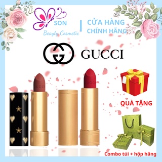 Son Gucci Rouge A Levres Matte Lipstick, Son Dưỡng có màu Gucci bản mới nhất 2021