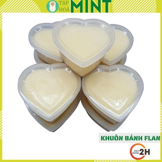Khuôn làm bánh flan hình trái tim có nắp đậy Vĩnh Trường, nhựa an toàn - Tạp hoá mint