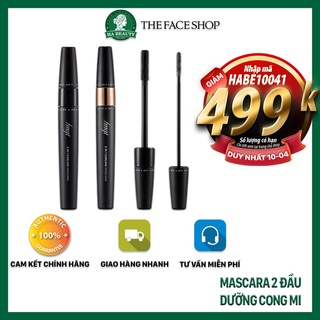 Mascara dưỡng cong mi 2 đầu The Face Shop 2 in 1 Curling Mascara 8.5g