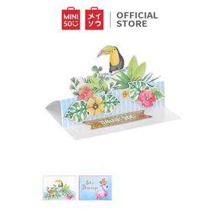 [Mã LIFECPMALL giảm 12% đơn 250K] Thiệp chúc mừng 3D Miniso - Hàng chính hãng