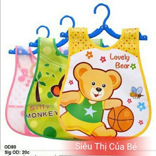 Yếm máng nhựa dẻo cho bé