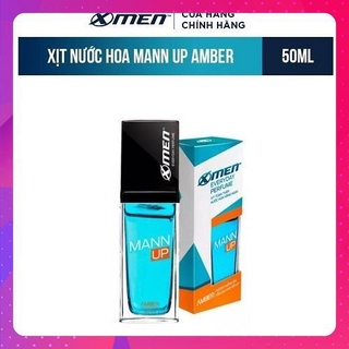 Xịt nước hoa hằng ngày X-Men Everyday Perfume Mann Up Amber 50ml, xịt khử mùi hương nước hoa dành cho phái mạnh