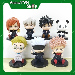(Có lẻ) Set Combo 6 Mô hình Anime/Manga Jujutsu Kaisen (có mẫu móc khóa) Phong cách chi bi Siêu xinh