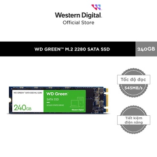 Ổ cứng SSD Western Digital Green M.2 2280 Sata III 240GB WDS240G3G0B - new version 2022