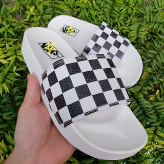 dép unisex 𝐌𝐋𝐁 𝐕𝐀𝐍𝐒 Caro đen trắng full hộp thẻ. hàng sẵn. bảo hành
